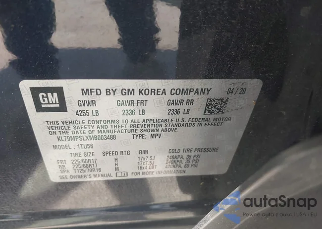 KL79MPSLXMB003488: 42859141