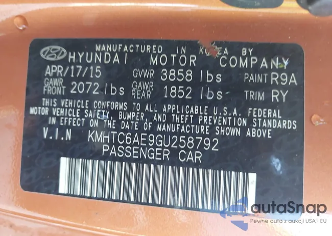 KMHTC6AE9GU258792: 42859193