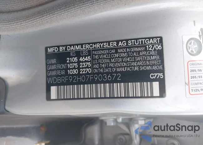 WDBRF92H07F903672: 42859321