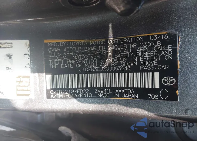 JTDZN3EUXGJ053248: 42859335