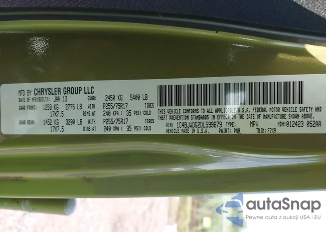 1C4BJWDG2DL599679: 42859367