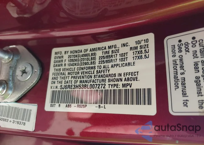 5J6RE3H53BL007272: 42858719