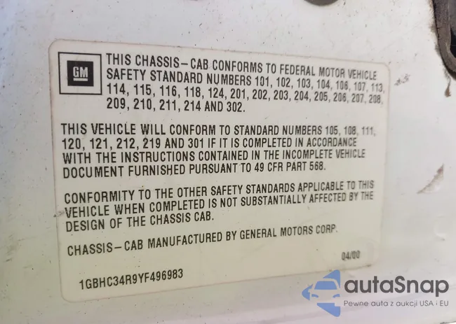 1GBHC34R9YF496983: 42860016