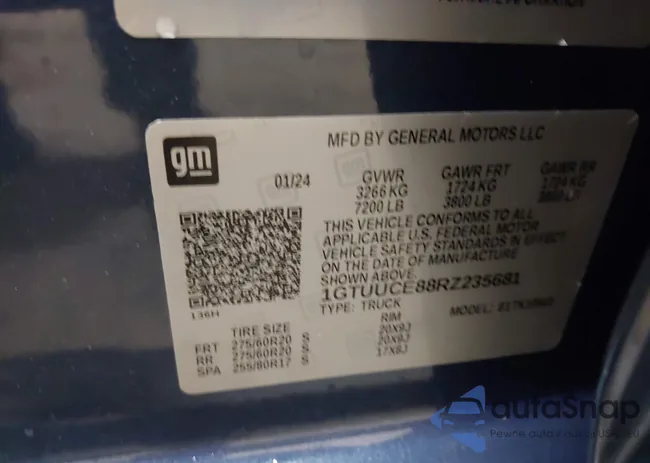 1GTUUCE88RZ235681: 42860306