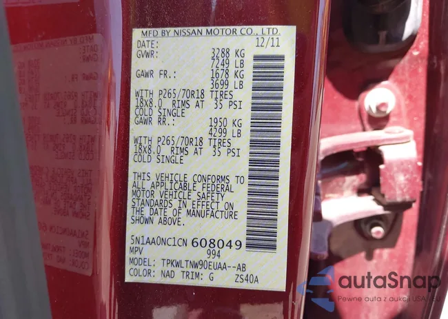 5N1AA0NC1CN608049: 42861097