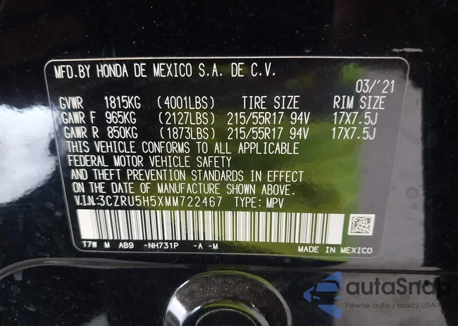 3CZRU5H5XMM722467: 42861113