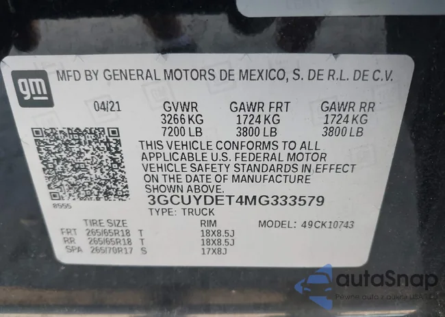 3GCUYDET4MG333579: 42861179