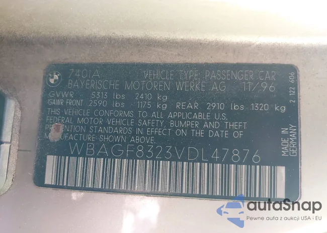 WBAGF8323VDL47876: 42861334