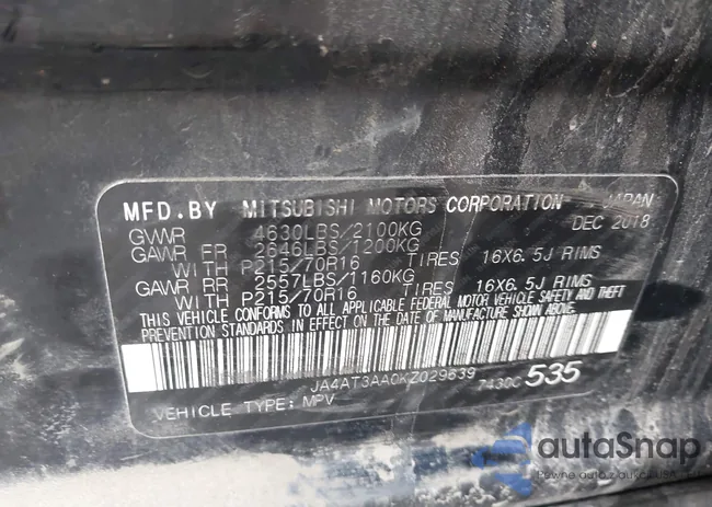 JA4AT3AA0KZ029639: 42861397