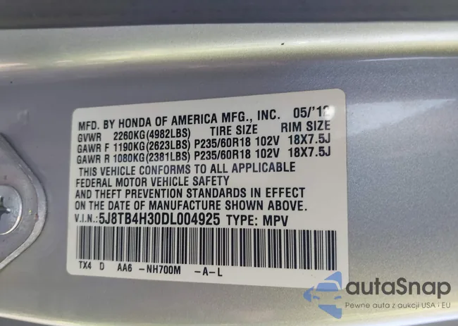 5J8TB4H30DL004925: 42861826