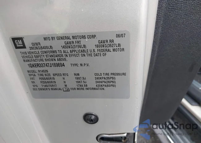 1GKER33747J169694: 42861964