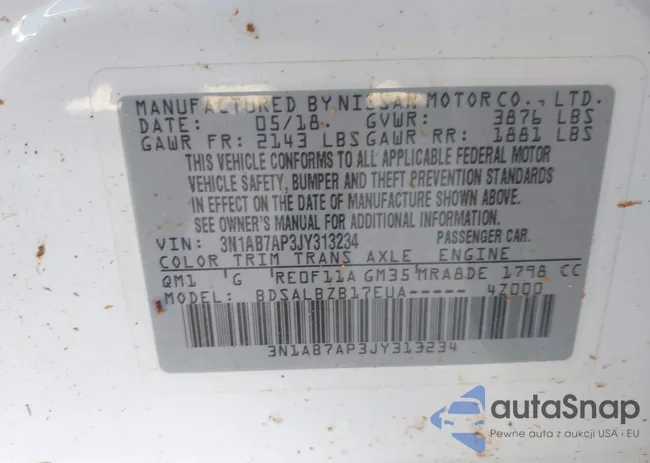 3N1AB7AP3JY313234: 42862096