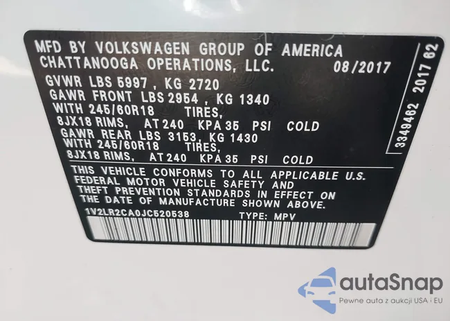 1V2LR2CA0JC520538: 42862283