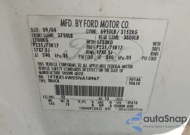 1FTRX14W05NA18967: 42862290