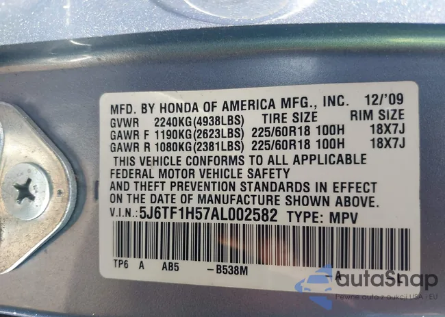 5J6TF1H57AL002582: 42863132