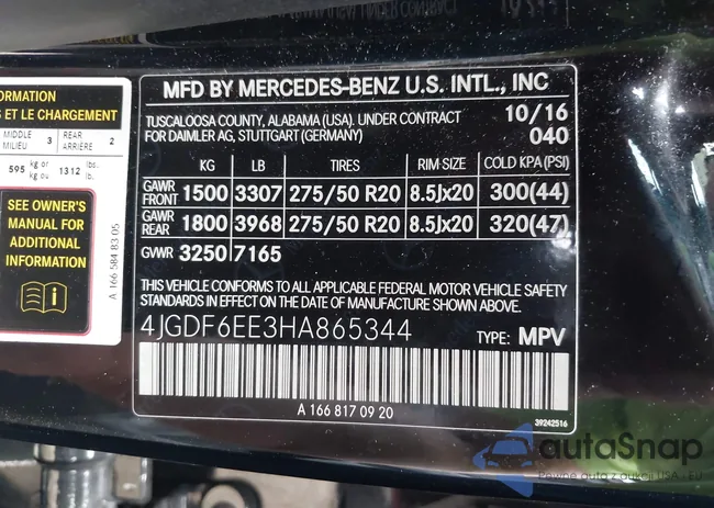 4JGDF6EE3HA865344: 42863219