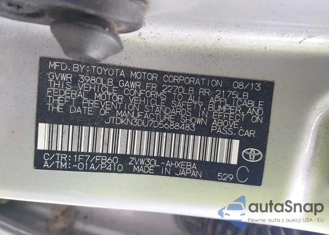 JTDKN3DUUD5688483: 42863366