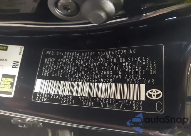 5YFS4MCE7RP197781: 42862546