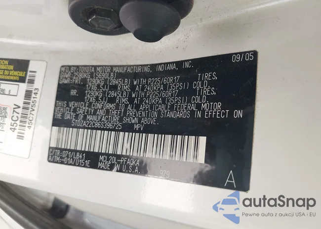 5TDZA22C86S396725: 42862794