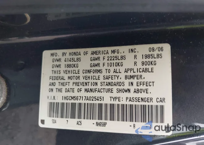 1HGCM56717A025451: 42863819