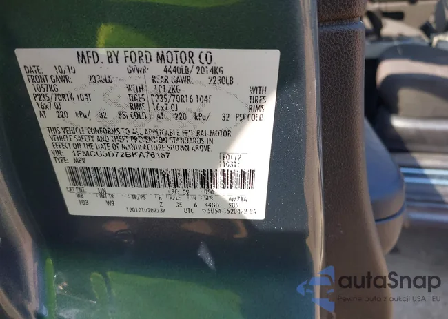 1FMCU0D72BKA76167: 42863877