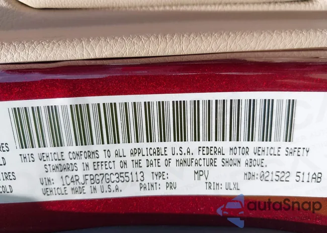 1C4RJFBG7GC355113: 42864094