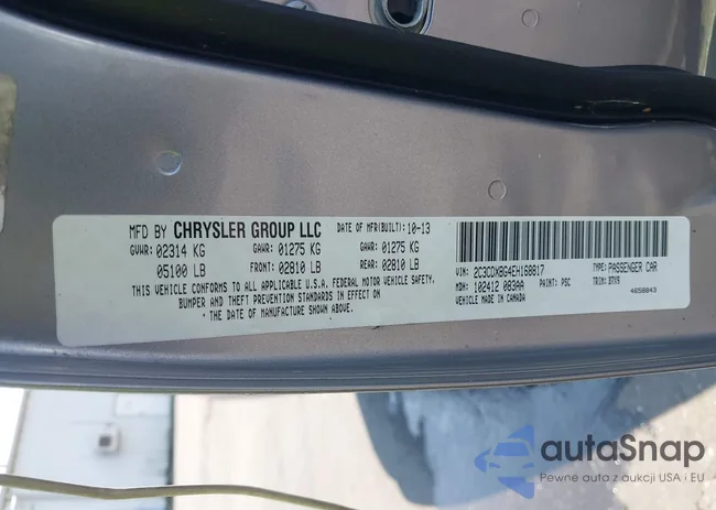 2C3CDXBG4EH168817: 42864115