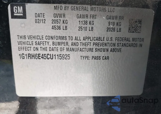 1G1RH6E45CU115925: 42864216