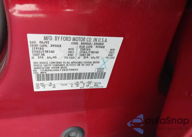 1FMNU40L12ED70824: 42864399