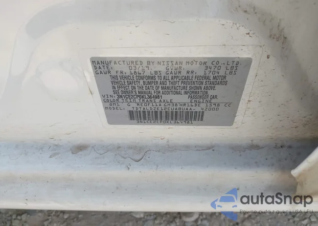 3N1CE2CP0KL364981: 42864407