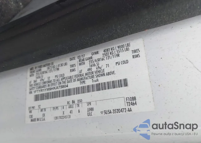 1FTYR1YM9HKA75804: 42863781