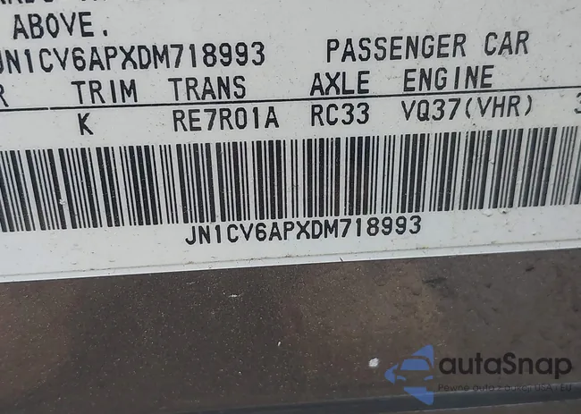 JN1CV6APXDM718993: 42864931