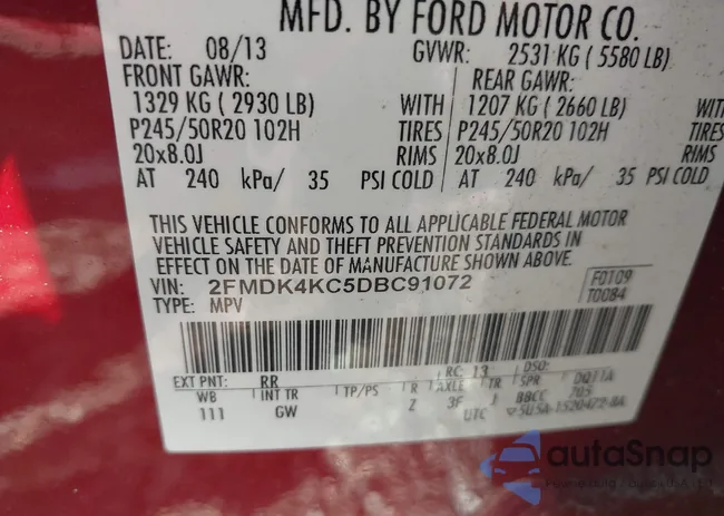 2FMDK4KC5DBC91072: 42865343