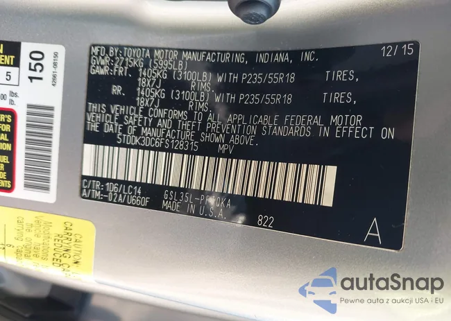 5TDDK3DC6FS128315: 42864587