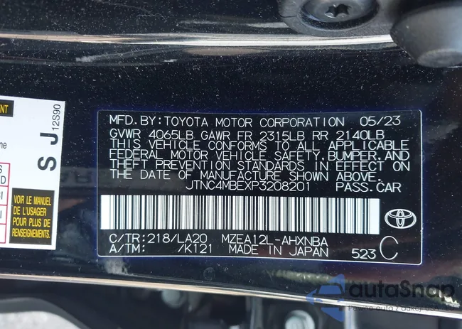 JTNC4MBEXP3208201: 42865858