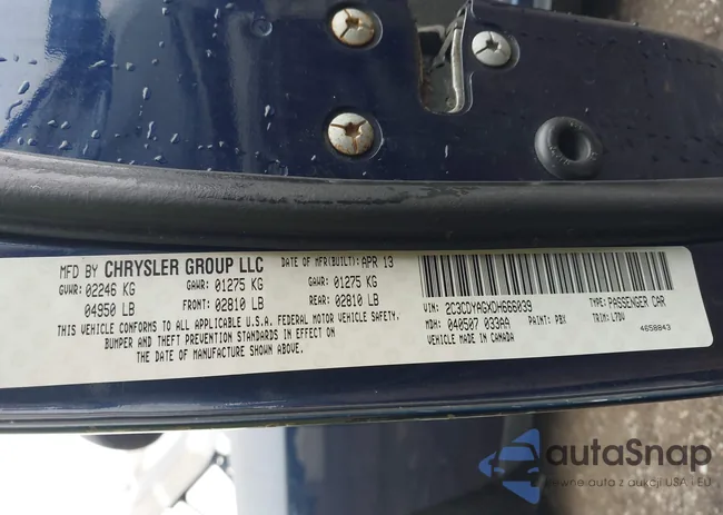 2C3CDYAGXDH666039: 42865974