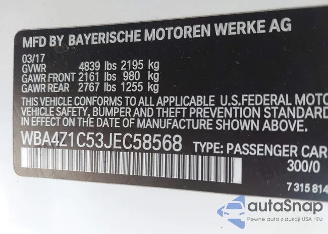 WBA4Z1C53JEC58568: 42866262