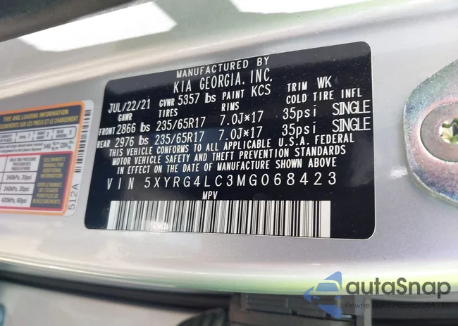 5XYRG4LC3MG068423: 42866391