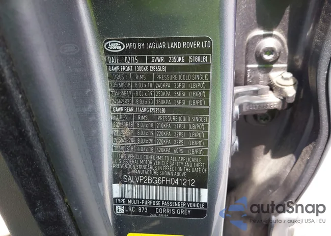 SALVP2BG6FH041212: 42867080