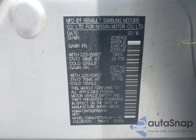 KNMAT2MT6GP661190: 42867228