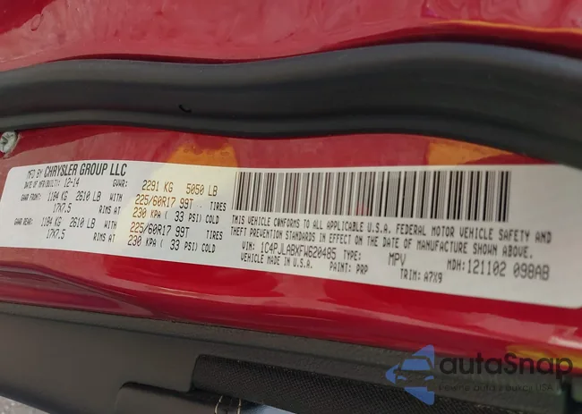 1C4PJLABXFW620485: 42866418