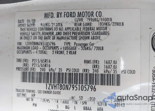 1ZVHT80N795105796: 42866436