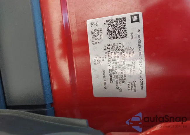 2GNAXSEV2L6149903: 42866722