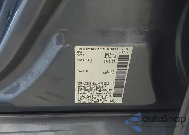 1N4AL3AP3JC158296: 42867975