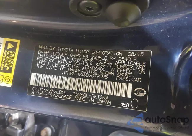 JTHBK1GG6D2079095: 42867976