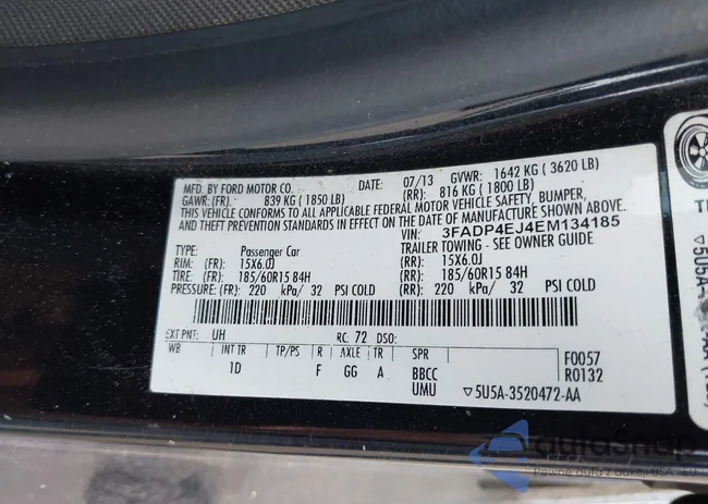 3FADP4EJ4EM134185: 42868000