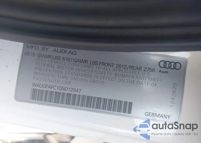 WAUGFAFC1GN012947: 42868021