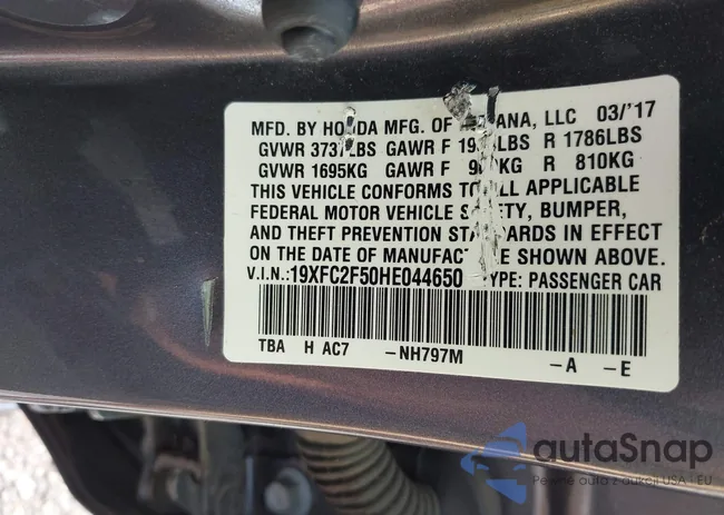 19XFC2F50HE044650: 42868047