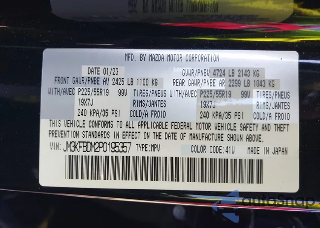 JM3KFBDM2P0195357: 42868064