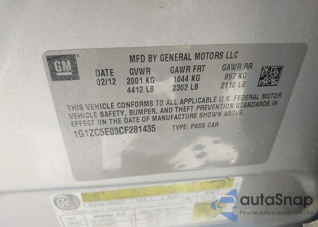 1G1ZC5E03CF281435: 42868104